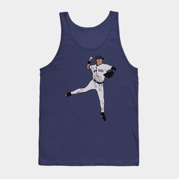 Derek Jeter Jump Throw Tank Top by rattraptees